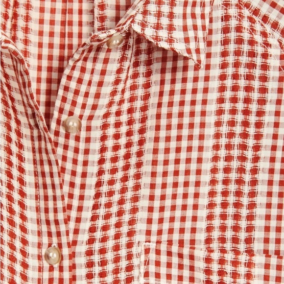 NWT L&G Gingham Pocket Tunic Shirt - Picture 2 of 9